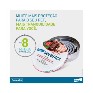 Coleira Antipulgas e Carrapatos Seresto para Cães acima de 8 Kg Elanco