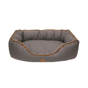 Cama Lisa Oval Sarja para Cães e Gatos Cinza